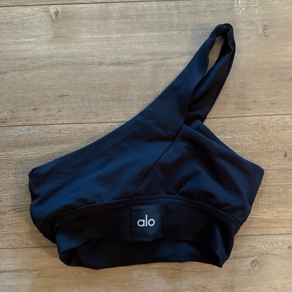 ALO Yoga One-Shoulder Bra - Black
